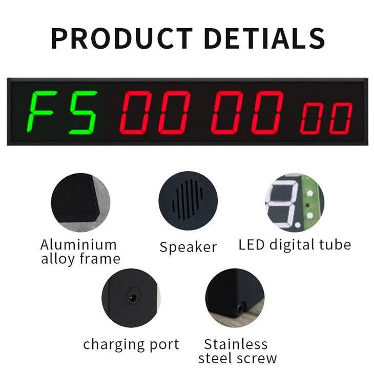 led large interval clock